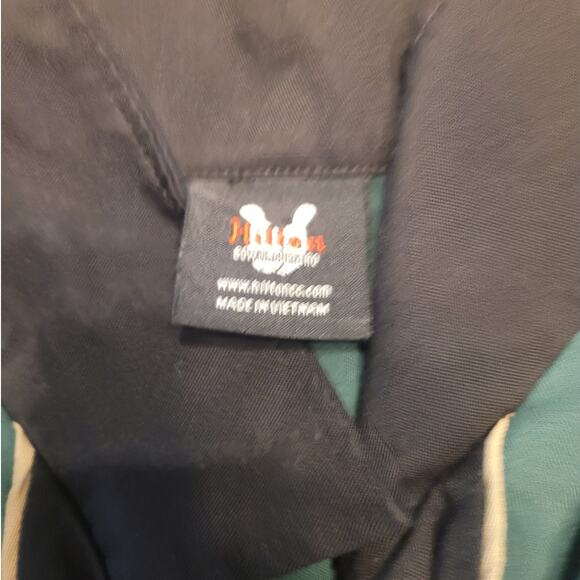 VTG Hilton Retro Monterey Bowling Shirt Men’s XL Green Black Two-Tone Rockabilly - Picture 4 of 8